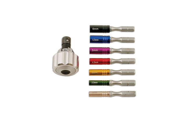 Laser Tools 5755 Precision Ratchet Nut Driver Set 8pc Laser Tools