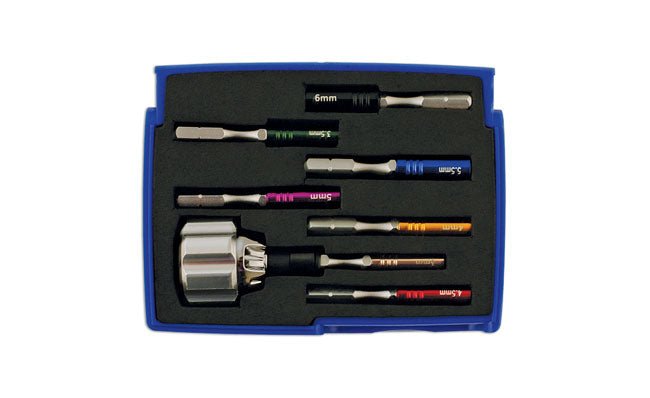 Laser Tools 5755 Precision Ratchet Nut Driver Set 8pc Laser Tools