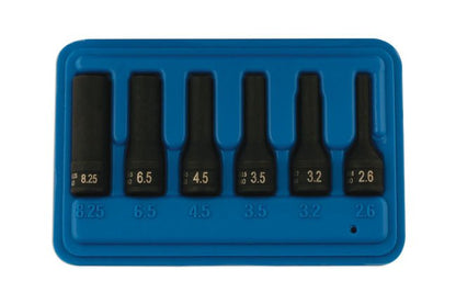 Laser Tools 5785 Glow Plug Electrode Removal Sockets 1/4"D 6pc Laser Tools