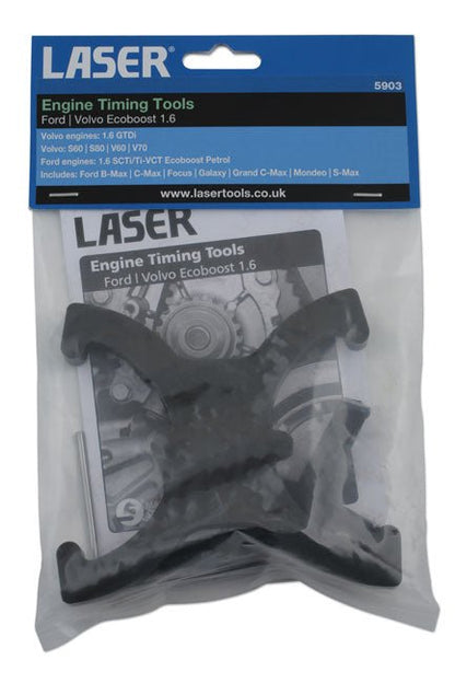 Laser Tools 5903 Engine Timing Tool Kit - for Ford, Volvo 4 Cylinder EcoBoost Laser Tools