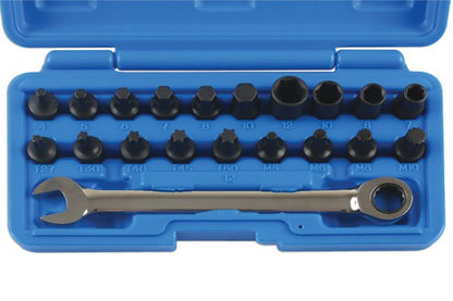 Laser Tools 5914 Low Profile Bit Set 1/4"D 20pc Laser Tools