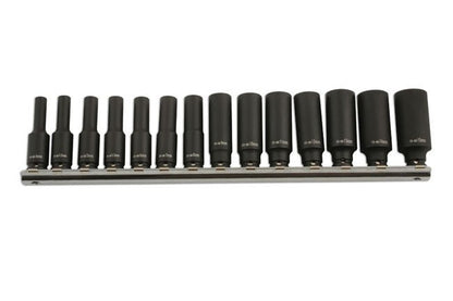 Laser Tools 5962 Deep Impact Socket Set 1/4"D 14pc Laser Tools