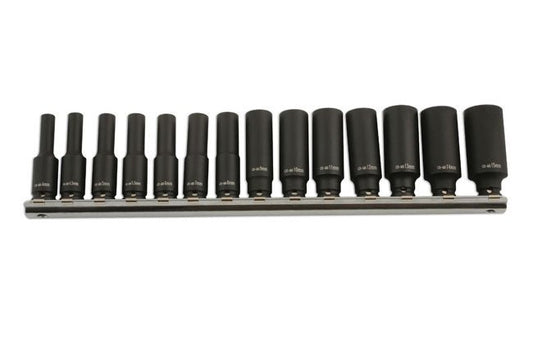 Laser Tools 5962 Deep Impact Socket Set 1/4"D 14pc Laser Tools
