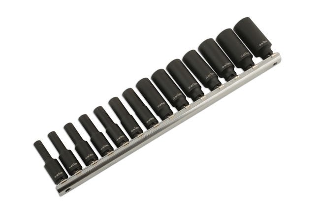 Laser Tools 5962 Deep Impact Socket Set 1/4"D 14pc Laser Tools