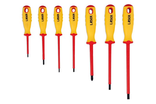 Laser Tools 5986 Insulated Screwdriver Set 7pc Laser Tools