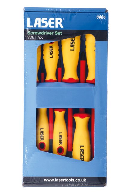 Laser Tools 5986 Insulated Screwdriver Set 7pc Laser Tools