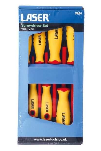 Laser Tools 5986 Insulated Screwdriver Set 7pc Laser Tools