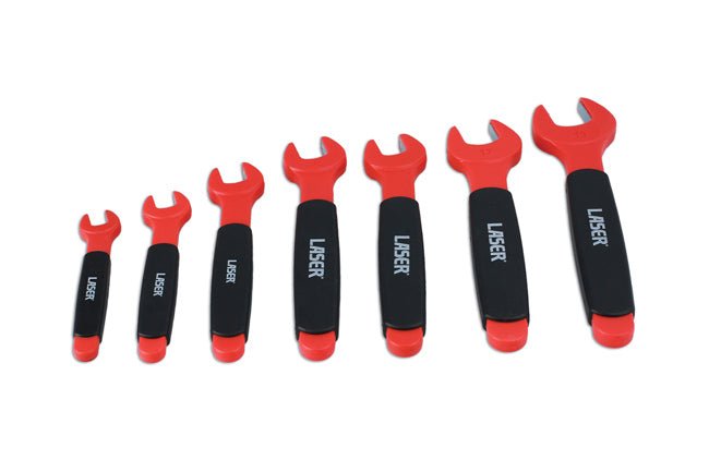 Laser Tools 6048 Insulated Open Ended Spanner Set 7pc Laser Tools