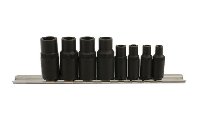 Laser Tools 6058 Tap Socket Set 3/8"D, 1/4"D 8pc Laser Tools