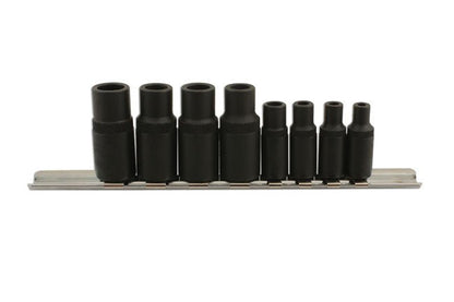 Laser Tools 6058 Tap Socket Set 3/8"D, 1/4"D 8pc Laser Tools