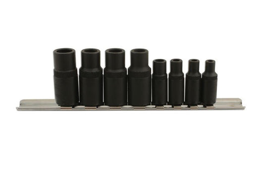 Laser Tools 6058 Tap Socket Set 3/8"D, 1/4"D 8pc Laser Tools
