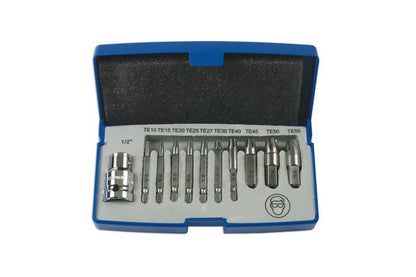 Laser Tools 6080 Extractor Set for TorxÂ® Fixings 11pc Laser Tools