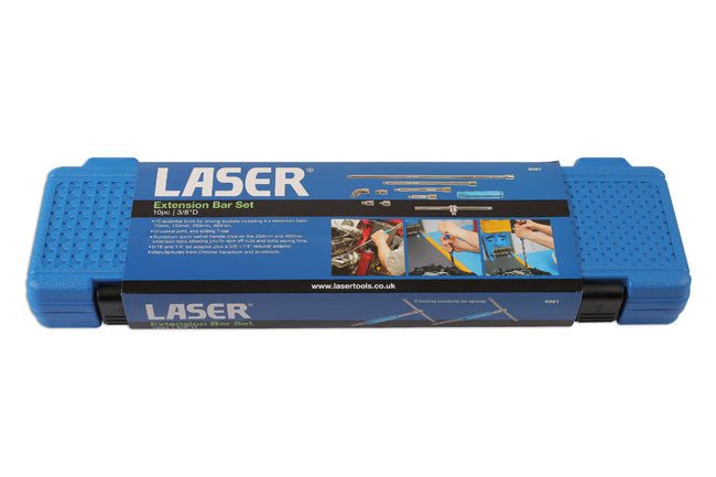 Laser Tools 6081 Extension Bar Set 3/8"D 10pc Laser Tools