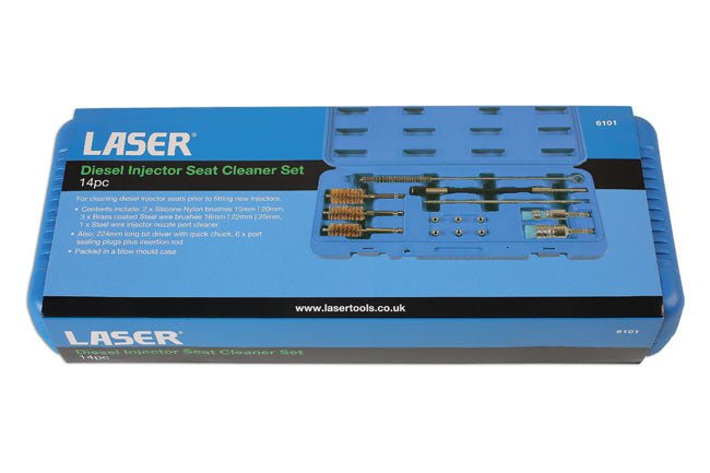 Laser Tools 6101 Diesel Injector Seat Cleaner Set 14pc Laser Tools