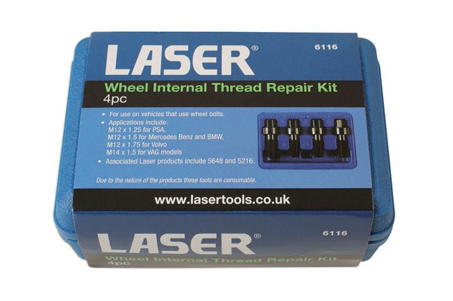 Laser Tools 6116 Wheel Internal Thread Kit Laser Tools