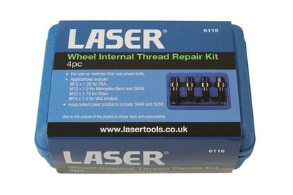 Laser Tools 6116 Wheel Internal Thread Kit Laser Tools