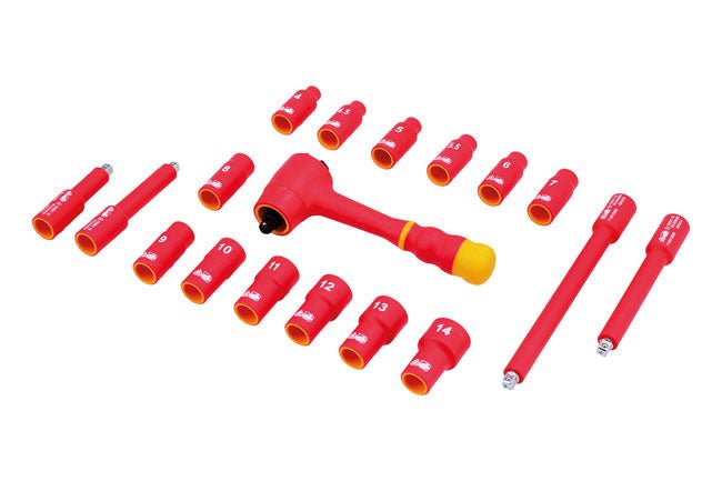 Laser Tools 6145 Insulated Socket Set 1/4"D 18pc Laser Tools