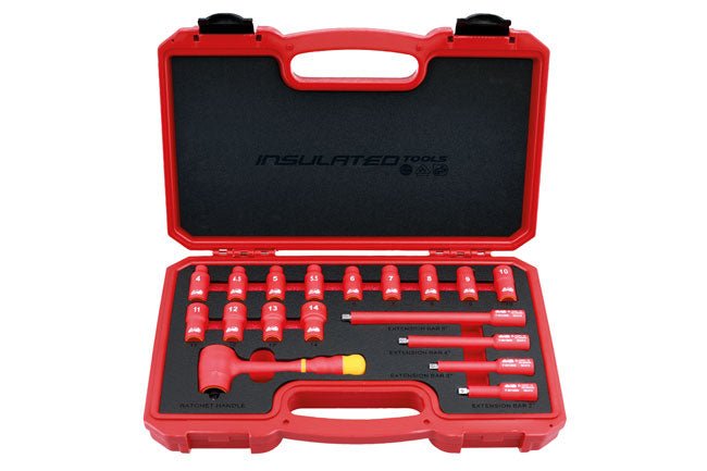 Laser Tools 6145 Insulated Socket Set 1/4"D 18pc Laser Tools