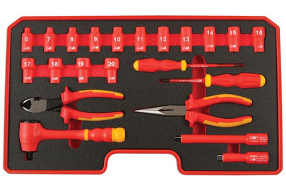 Laser Tools 6146 Insulated Tool Kit 3/8"D 22pc Laser Tools