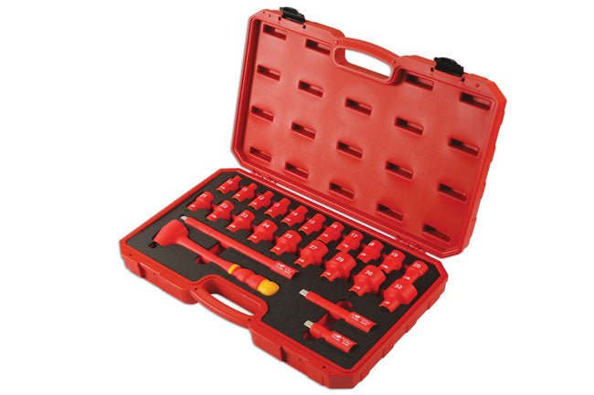 Laser Tools 6147 Insulated Socket Set 1/2"D 24pc Laser Tools