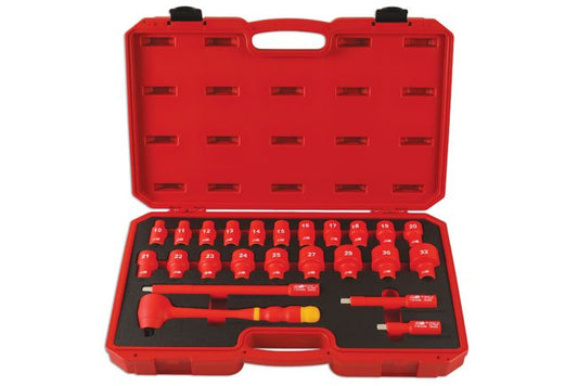 Laser Tools 6147 Insulated Socket Set 1/2"D 24pc Laser Tools
