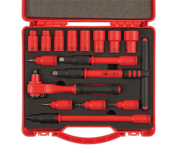 Laser Tools 6148 Insulated Socket Set 3/8"D 16pc Laser Tools
