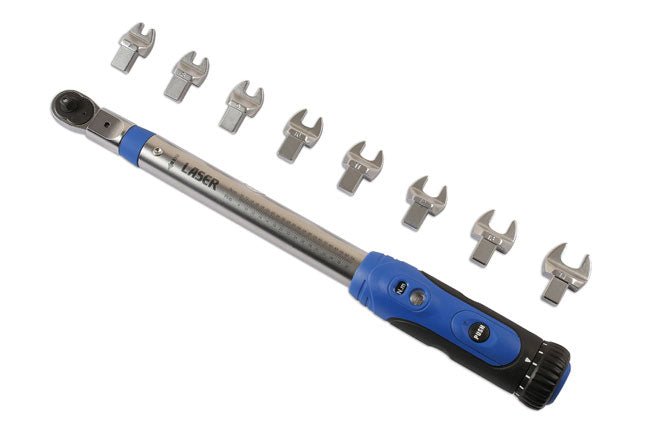 Laser Tools 6167 Torque Wrench 1/4"D - 9 Heads Laser Tools