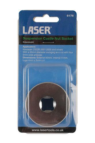 Laser Tools 6176 Suspension Castle Nut Socket 50mm - Kawasaki Laser Tools