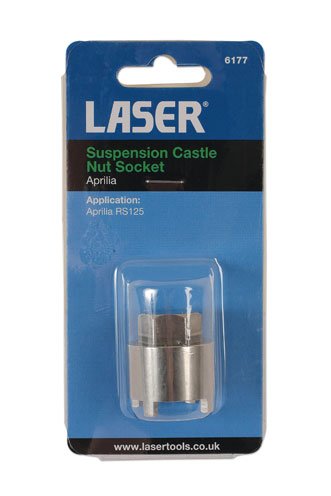 Laser Tools 6177 Suspension Castle Nut Socket - Aprilia Laser Tools
