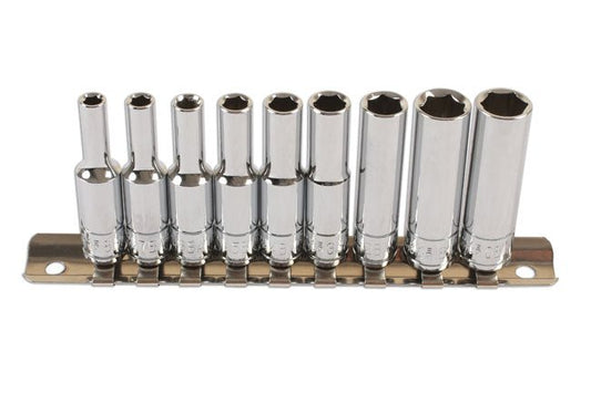 Laser Tools 6196 BA Deep Socket Set 1/4"D 9pc Laser Tools