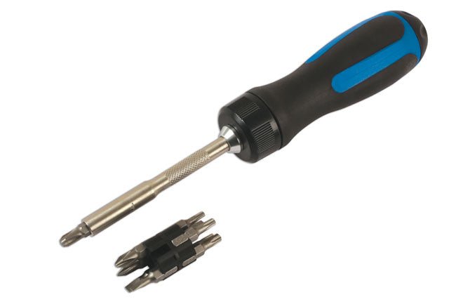 Laser Tools 6197 Ratchet Screwdriver & 10 Bits Laser Tools