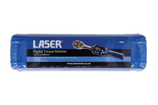 Laser Tools 6205 Digital Torque Ratchet 1/2"D 20 - 100Nm Laser Tools
