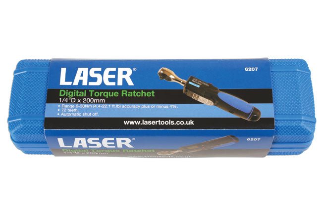 Laser Tools 6207 Digital Torque Ratchet 1/4"D 6 - 30Nm Laser Tools