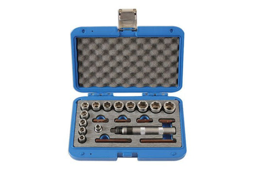 Laser Tools 6219 Damaged Nut and Screw Remover Set 3/8"D 20pc Laser Tools