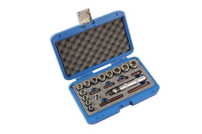 Laser Tools 6219 Damaged Nut and Screw Remover Set 3/8"D 20pc Laser Tools