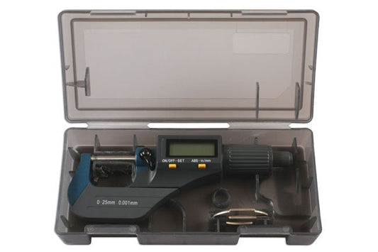 Laser Tools 6221 Digital Micrometer 0 - 25mm Laser Tools