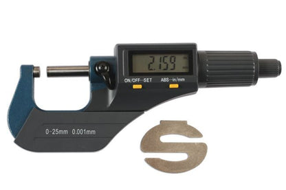 Laser Tools 6221 Digital Micrometer 0 - 25mm Laser Tools