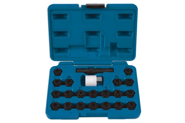Laser Tools 6232 Locking Wheel Nut Key Set 22pc - for Audi Laser Tools