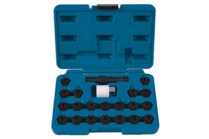 Laser Tools 6232 Locking Wheel Nut Key Set 22pc - for Audi Laser Tools