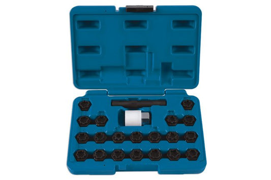 Laser Tools 6232 Locking Wheel Nut Key Set 22pc - for Audi Laser Tools