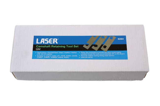 Laser Tools 6284 Camshaft Retaining Tool Set - for GM Laser Tools