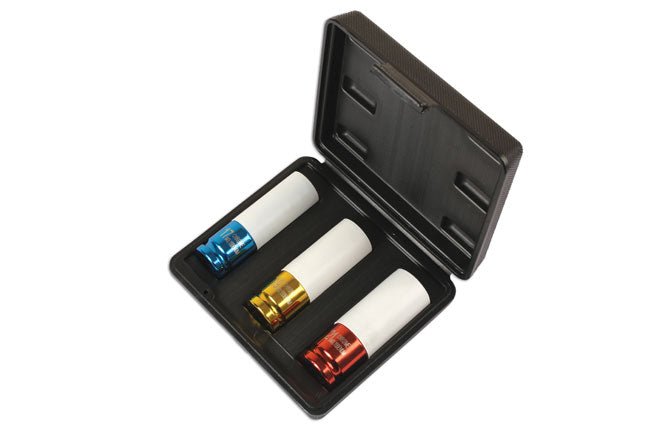 Laser Tools 6294 Alloy Wheel Nut Sockets 1/2"D 3pc Laser Tools