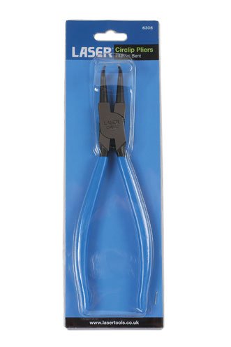 Laser Tools 6305 Internal Circlip Pliers -  Bent 250mm Laser Tools