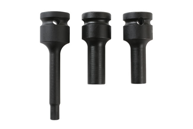 Laser Tools 6345 Split Rim Socket Bit Set 3pc Laser Tools