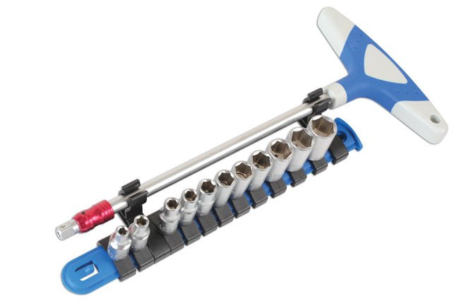 Laser Tools 6346 T-Handle Socket Set 1/4"D 12pc Laser Tools