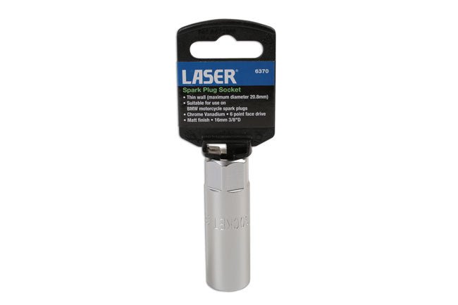 Laser Tools 6370 Spark Plug Socket 3/8"D 16mm Laser Tools