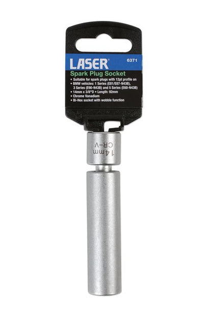 Laser Tools 6371 Spark Plug Socket 3/8"D 14mm Laser Tools