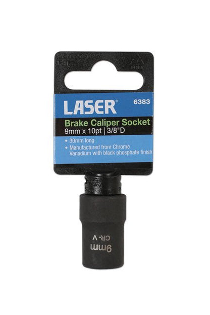 Laser Tools 6383 Brake Caliper Socket 3/8"D 9mm Laser Tools