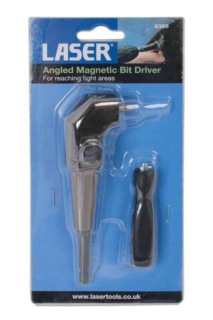 Laser Tools 6386 Angled Magnetic Bit Driver Laser Tools