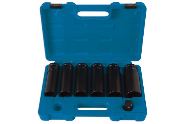 Laser Tools 6410 Extra Deep Impact Socket Set 3/4"D 7pc Laser Tools